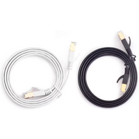 Cat7 RJ45 Ethernet Cable Flat LAN Patch Cord SSTP Network Internet for Computer Router Laptop PC 1m/3m/5m/10m