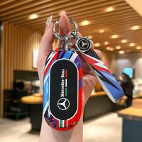 Car Key Case Cover Noctilucent Shell Suit For Mercedes Benz 2022 C S Class W206 W223 S350 C260 C300 S400 S450 S500 Accessories