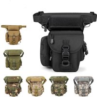 Men Waist Fanny Pack Leg Bag Military Tactical Motorcycle Rider Camera Sports Travel Nylon Male Bum Hip Belt Thigh Fanny Bags