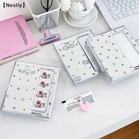 Cartoon 4 Grid Idol Card Photo Booth Album For 40 Pcs 2x6 Inch Photo Strips Bookmark 20 Pcs 4x6 4R Photo Holder〔Nest〕
