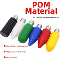 6pcs M8 For PDR Replacement Heads With Flat Nylon Tips For Auto Dent Repair Seamless Repair Tap Down Tools