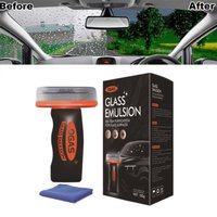 100ml Roll-On Car Windshield Glass Oil Film Remover with Cleaning Board Remove Smudges Improve Glass Clarity Auto Cleaning Tool