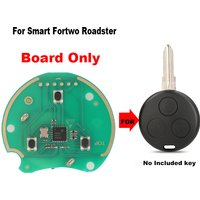 jingyuqin Board Only Remote Car Key For Mercedes Benz Key Smart Fortwo 450 Forfour Roadster Chiave 433MHz Auto Key Fob Blade