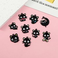 10pcs Cute Cartoon Black Cat Enamel Charms Jewelry Accessories for DIY Earrings Jewelry Make Necklace Bracelet Pendants