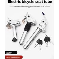 AliExpress Foldable anti-theft seat tube, electric bicycle with locked seat pad tube, electric bike flip-up anti-theft seat tube lock
