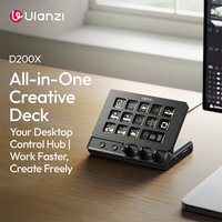 Ulanzi D200X All-in-One Creative Desk for Content Creators Customizable Keys for Video Editing Photo Retouching Windows Mac