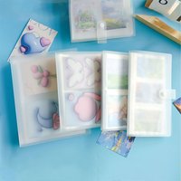 Kpop Transparent Photo Album Mini Polaroid Album Photo Train Ticket Card Collection Book Jewelry Card Photocards Holder Pages