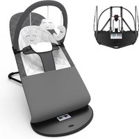 Baby Bouncer, Portable Baby Bouncer Seat for Babies 0-18 Months, 100% Cotton Fabrics, 3 Modes of use with Rocker and Stationary