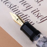 Upgraded 35# Soft Flex Nib Grip No.6 Standard Copperplate Tip Compatible with MAJOHN P136 P137 P138 P139 Round Body Fountain Pen
