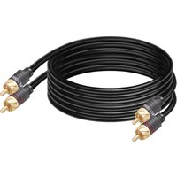 2 RCA to 2 RCA Cable Male to Male Audio Cable for Home Theater DVD Amplifier TV Cable RCA Gold-Plated Connector 1 Pair 0.3M-20M
