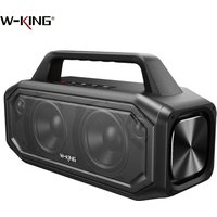 W-KING BT261-2 80W Bluetooth-Lautsprecher, tragbare Outdoor-Lautsprecher mit Bass-Boost, Stereo-Pairing, Reverse-Charging, IPX6 wasserdicht