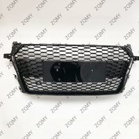 With/Logo For Audi TT/TTS 8S 2015 2016 2017 2018 Car Front Bumper Grille Centre Panel Styling Upper Grill (Modify TTRS style)