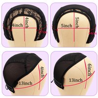Wig Cap with Adjustable Wig Grip Band for Lace Front Wigs, Non Slip Breathable Semi Spliced Cap, Secure Fit