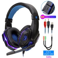 Professionelle Kopfhorer Led Licht Bass Stereo Gaming Kopfh rer Headset für Computer PS4 Einstellbare PC Gamer Wired Kopfhörer Auriculares Männer Geschenke