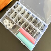 Stainless Steel Decorating Nozzle Bag Boxed Bean Cookie Puff Squeezing Nozzle Novice Diy Cream Cake Decorating Tool