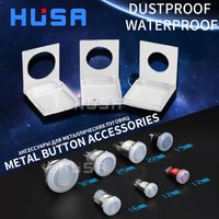 1Pcs 12 16 19 22 25 30mm metal button switch accessories waterproof dustproof silicone button cover dust cover transparent