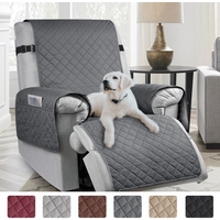 1pc Recliner Chair Cover Water Repellant Armchairs Slipcover Living Room Sofa Couch With Elastic Strap Furniture Protector