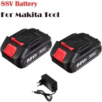 88V Rechargeable Lithium Ion Battery High Capacity Cordless Electric Power Tool Battery For Makita 88V Tool Replacement Battery