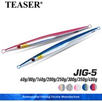 OBSESSION J5 60g 80g 160g 200g 250g 300g Deep Sea Metal Jig Fishing Jigbait Baits Jig Lure Pencil Fast Sinking Fishing Tackle
