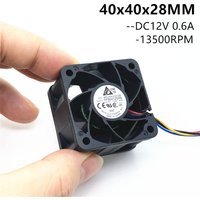 Delta FFB0412SHN 12V 0.6A 4028 40MM 40x40x28MM Server Fan Big Power Cooling Fan With 4pin PWM