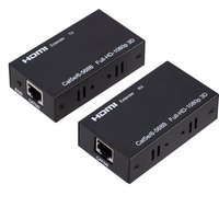 60M HDMI Extender 1080P HDMI to RJ45 HDMI-compatible Network Extender by CAT5e CAT6 LAN Extensor for PS4 TV Box PC laptop