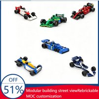 Creativity MOC Customize MP4/4 Upgrade Race Car Model Building Block DIY Technology Assembly Education Birthday Christmas Gift