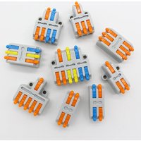 5/10PCS Universal Compact Wire Connector Splitter Quick Electrical Cable Terminal Block For 28-12AWG Small Wiring Connector