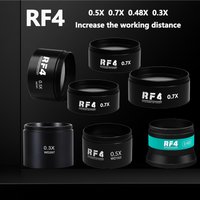 RF4 0.7X 0.48X WD165 0.5X 0.3X Auxiliary Microscope Objects Lens Suitable For Stereomicroscopes, Increasing Working Distance