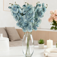 Artificial Butterfly Orchid Flowers Outdoor Yard Festival Party Wedding Bridal Bouquets Home Room Dining Table Vase Centerpieces