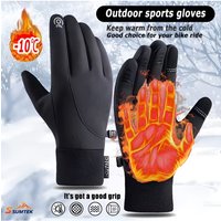 AliExpress NONE Winter Gloves for Men Women - Waterproof Thermal Glove for Cold Weather,for Running Cycling with Touchscreen Finger