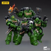 JOYTOY 40K 1/18 Salamanders Intercessors Sergeant Krajax Tsek'gan Brother Haecule Tol'vak Action Figures Model Gift for Collect