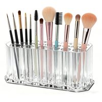 26 Holes Clear Acrylic Nail Brushes Storage Holder Cosmetic Brush Display Shelf Nail Brush Storage Acrylic Makeup Brush Holder