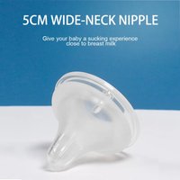 1 Pcs Baby Bottle Nipples Wide Mouth Thickening Three Dimensional Simulation Of Breast Milk 5cm Silicone Nipple Baby Items