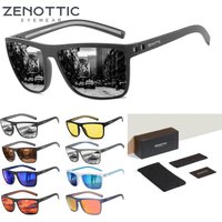 ZENOTTIC Polarized Sunglasses for Men Lightweight TR90 Frame UV400 Protection Square Sun Glasses