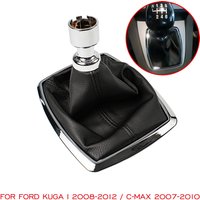 Manual Gear Shift Knob Shifter With Gaiter Boots For Ford Kuga I 2008-2012 / C-Max 2007-2010 Car Accessories Styling Replacement