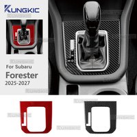 Real Soft Carbon Fiber For Subaru Forester 2025 2026 2027 Car Gear Shift Panel Interior Sticker LHD RHD Accessories