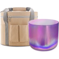 KVKA Chakra Frosted Quartz Crystal Singing Bowl For Meditation Yoga Healing
