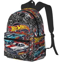 Hot Wheels Race Student Backpack School Bag Hiking Travel Daypack for Men Women Bookbag Shoulder Bags