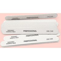 10/5 Pcs/Lot Grey Professional Nail File 180 240 Double Sided Sandpaper Filers For Manicure Sanding Nails Accessories and Tools