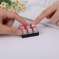 Cat Paw Keyboard Fidget Keychain Anti Anxiety Toy for Teens Finger Sensory Gift Fun Cat Paw Chain for Travel and Study