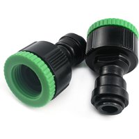 2PCS Quick Connectors Set 1/2' & 3/4' Female Thread for 6-8mm PE Tube Aquarium RO Reverse Osmosis System Water Filter Connector