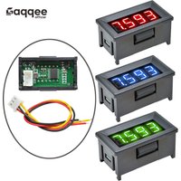 0.36 Inch DC 0-100V Mini Voltage Meter Voltmeter Gauge 3 Wire 4 Digits LED Display Digital Voltmeter Meter Red Blue Green