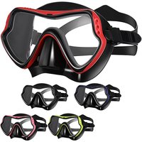 Large Big Frame Dving Goggles For Adult Sealed Anti-Fog Diving Face Cover Diving Equipment