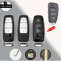 YINBO 3 Button Upgraded Modified Smart Keyless Remote Key Shell Case Fob For Audi A1 A4 A6 A8 Q2 Q3 Q5 Q7 R3 RS3 RS5 S1 TT 2018