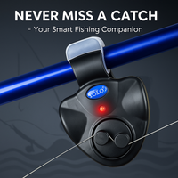 Fishing Bite Alarm Camping equipment Electronic Buzzer on fishing rod with Loud Siren Daytime Night Indicator With Battery