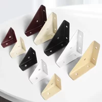 1/4pcs Angle Corner Bracket Fastener Heavy Protector Steel Right Triangular Angle Joint Stand Support Cabinet Furniture Hardware