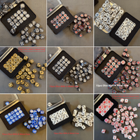 15pcs Dice Set for Sci-Fi Miniatures Game Army Faction Themed Dice (Imperial Agents, T'au Empire, Deathwatch, Orks) Gothic Style