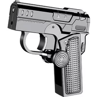 Multi functional folding gun shaped lighter, decompression gyroscope creative deformation butane lighter, smoking accessories