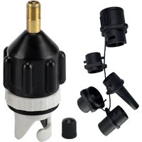 Universal Pump Adaptor for SUP Kayak Inflatable Boat, 4 Air Valve Nozzles, Multifunctional Inflation Head for Water Sports & Bed