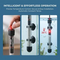 25-100W Fish Tank Heating Rod Adjustable Temperature Thermostat Heater Automatic Thermostat Rod Aquatic Aquariums Accessories